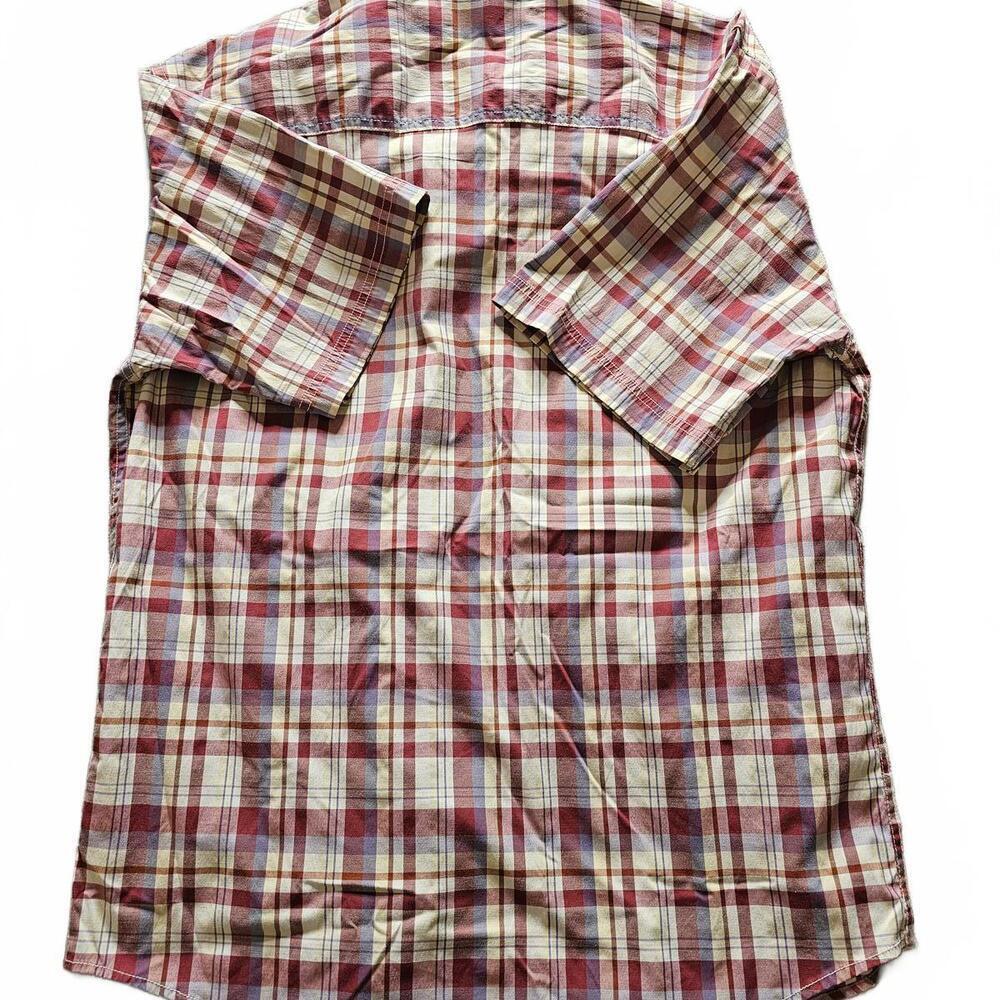 Clearwater Outfitters Men's Short Sleeve Plaid Button-Up Shirt Medium - Picture 5 of 5